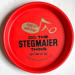 Vintage Tray Stegmaier Beer Mid Century Bar Cocktail Tray MCM Humor Man Cave